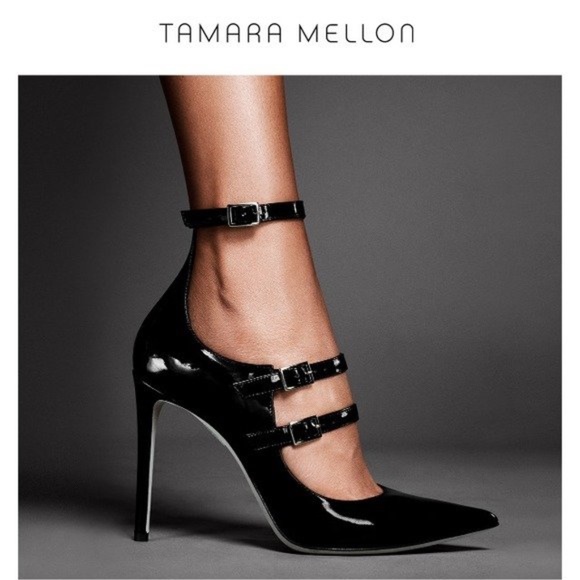 Tamara Mellon Shoes - Tamara Mellon MJ 105 black patent pumps 36